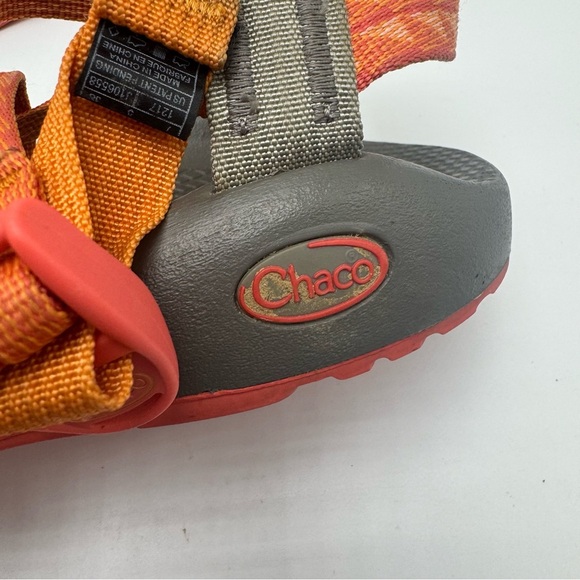 Chaco ZX2 Women’s Sandals Coral Orange Pink Strappy Athletic Hiking Water Size 7 - Picture 4 of 7